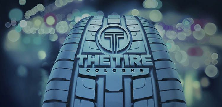 Keyvisual der THE TIRE COLOGNE.  Das Nutzungsrecht für Journalisten ist auf die Berichterstattung über diese Messe beschränkt. Form und Farbe dürfen nicht geändert werden. Keyvisual of  THE TIRE 