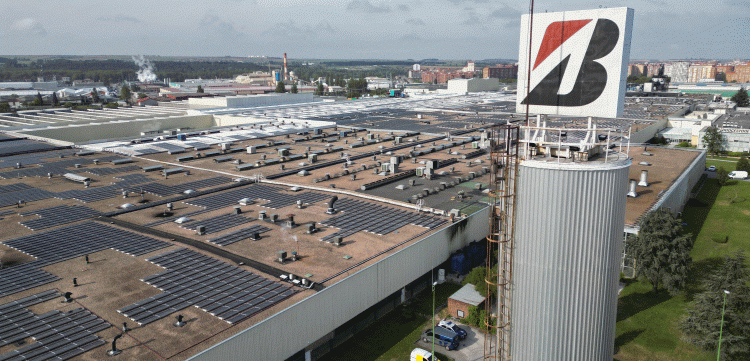 Bridgestone planta burgos paneles solares