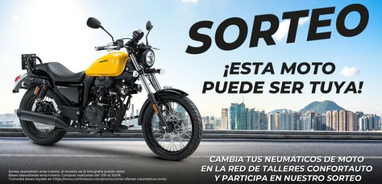 Confortauto sorteo moto