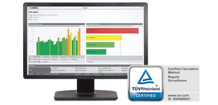 Webfleet TUV certificado