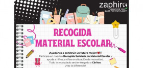 Zaphiro recogida material escolar