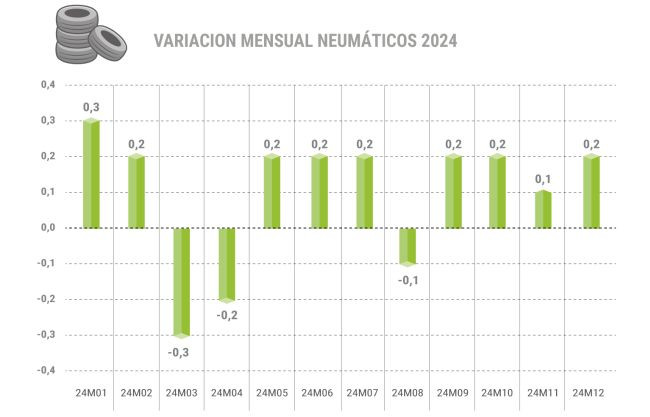 Adine precio neumaticos 2024 grafico mensual 3